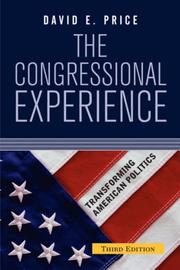 Cover of The congressional experience by David Eugene Price