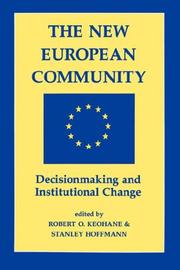 Front cover of The New European community by Stanley Hoffmann