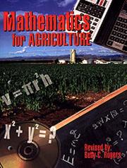 Front cover of Mathematics for Agriculture by Betty C. Rogers