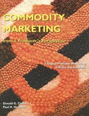 Front cover of Commodity marketing from a producer's perspective by Donald G. Chafin