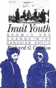 Front cover of Inuit Youth by Richard G. Condon