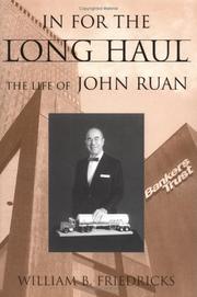 Cover of In for the Long Haul by William B. Friedricks