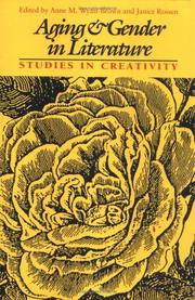Cover of Aging and gender in literature by Anne M. Wyatt-Brown