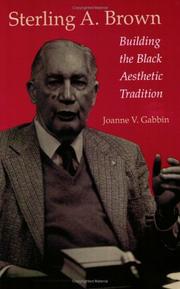 Front cover of Sterling A. Brown by Joanne V. Gabbin