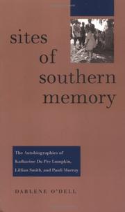 Front cover of Sites of southern memory by Darlene O'Dell