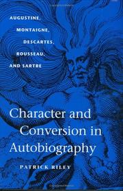 Cover of Character and Conversion in Autobiography by Patrick Riley
