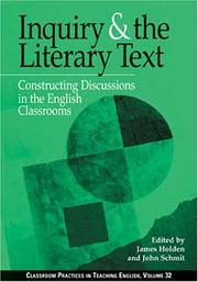 Front cover of Inquiry and the Literary Text by James Holden