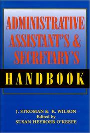 Front cover of Administrative Assistant's and Secretary's Handbook by James Stroman