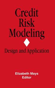 Front cover of Credit risk modeling by Elizabeth Mays