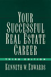 Front cover of Your successful real estate career by Kenneth W. Edwards