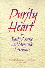 Front cover of Purity of heart in early ascetic and monastic literature by Unknown