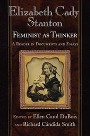 Cover of Elizabeth Cady Stanton, feminist as thinker by Elizabeth Cady Stanton