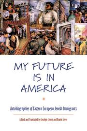Front cover of My future is in America by Jocelyn Cohen