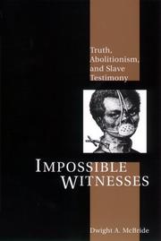 Cover of Impossible witnesses by Dwight A. McBride