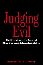 Cover of Judging Evil by Samuel H. Pillsbury