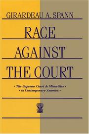 Front cover of Race against the court by Girardeau A. Spann