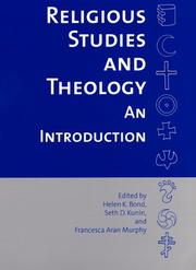 Cover of Religious studies and theology by Helen K. Bond