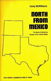 Cover of North from Mexico by McWilliams, Carey