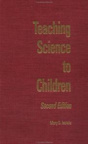 Front cover of Teaching science to children by Mary D. Iatridis