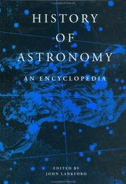 Front cover of History of Astronomy by John Lankford
