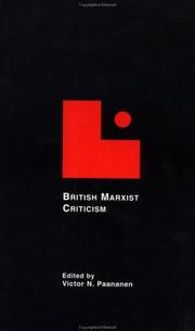 Front cover of British Marxist criticism by Victor N. Paananen