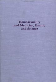 Front cover of Homosexuality and medicine, health, and science by Wayne R. Dynes
