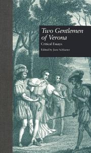 Front cover of Two Gentlemen of Verona by June Schlueter