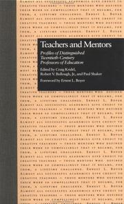 Cover of Teachers and Mentors by Craig Kridel