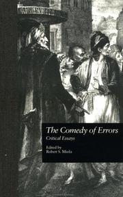 Cover of The comedy of errors by Robert S. Miola