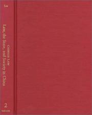 Front cover of Law, the state, and society in China by Tahirih V. Lee