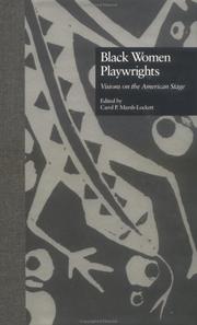 Front cover of Black Women Playwrights by C Marsh-Lockett