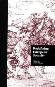 Front cover of Redefining European Security by Carl C. Hodge