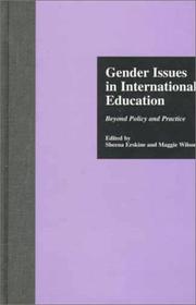 Front cover of Gender issues in international education by Maggie Wilson