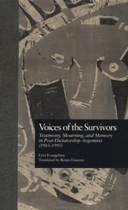 Front cover of Voices of the survivors by Liria Evangelista