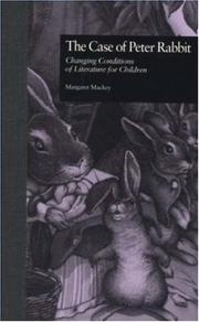 Front cover of The case of Peter Rabbit by Margaret Mackey