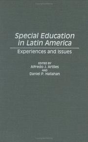 Front cover of Special education in Latin America by Daniel P. Hallahan