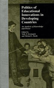 Front cover of Politics of educational innovations in developing countries by Nelly P. Stromquist