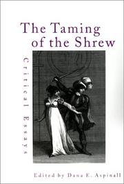 Front cover of The Taming of the Shrew by Dana E. Aspinall