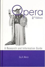 Cover of Opera by Guy A. Marco