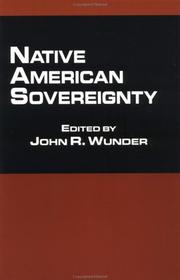 Front cover of Native American Sovereignty (Native Americans and the Law) by John R. Wunder