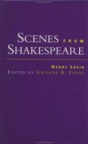 Cover of Scenes from Shakespeare by Harry Levin