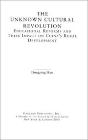 Cover of The unknown cultural revolution by Dongping Han