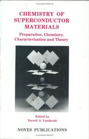 Front cover of Chemistry of superconductor materials by Terrell A. Vanderah