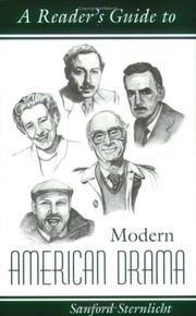 Cover of A reader's guide to modern American drama by Sanford Sternlicht