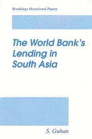 Front cover of The World Bank's lending in South Asia by Sanjivi Guhan