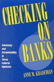 Front cover of Checking on banks by Anne M. Khademian
