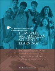 Front cover of 2006 Brown Center Report on American Education by Tom Loveless