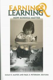 Cover of Earning and learning by Susan E. Mayer