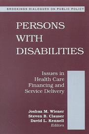 Cover of Persons with disabilities by Joshua M. Wiener