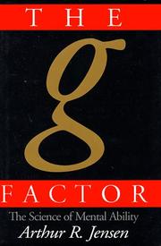 Cover of The g factor by Arthur Robert Jensen